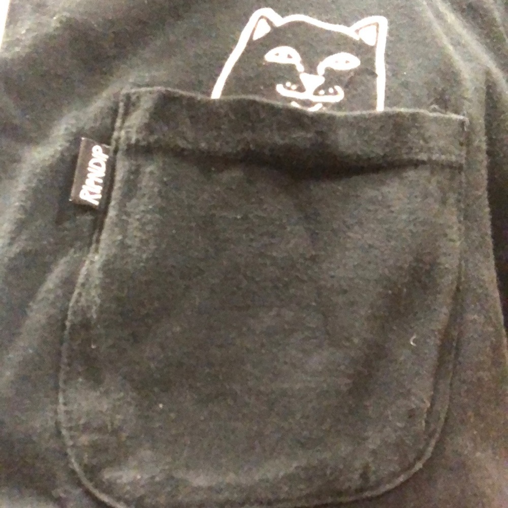RIPNDIP BLACK TEE FOR CHEAP